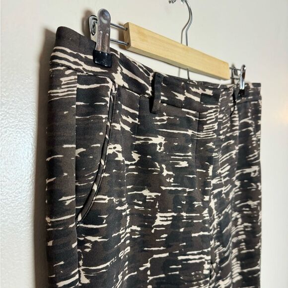 SALE! Brown Maliparmi Patterned Pants Size 46 (12) EUC - Picture 5 of 7